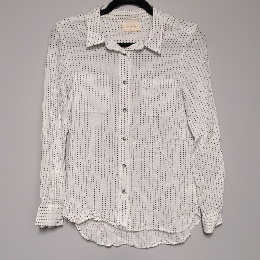 Melloday Button Down Long Sleeve Blouse